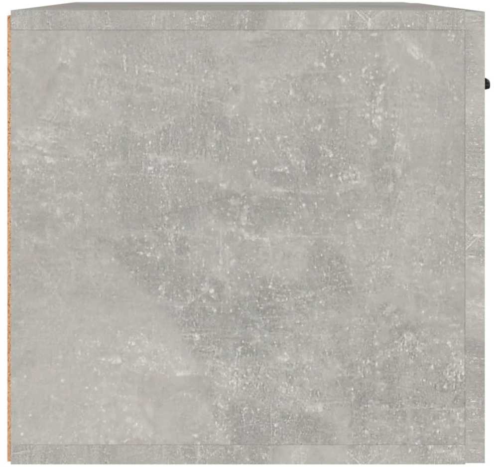 Sieninė spintelė, betono pilka, 60x36,5x35cm, apdirbta mediena