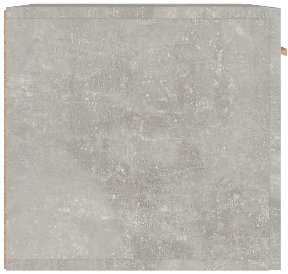 Sieninė spintelė, betono pilka, 60x36,5x35cm, apdirbta mediena
