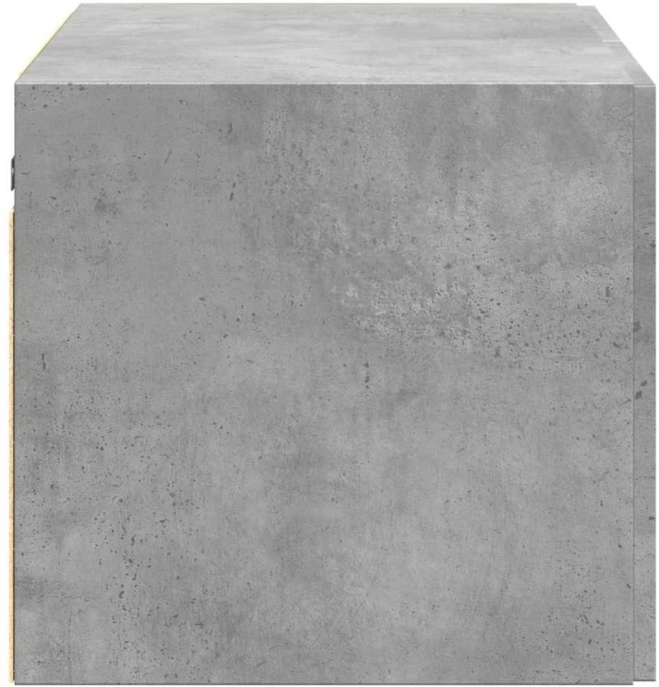 Sieninė spintelė, betono pilka, 70x42,5x40cm, apdirbta mediena