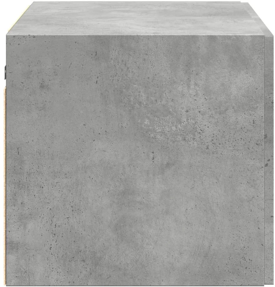 Sieninė spintelė, betono pilka, 70x42,5x40cm, apdirbta mediena
