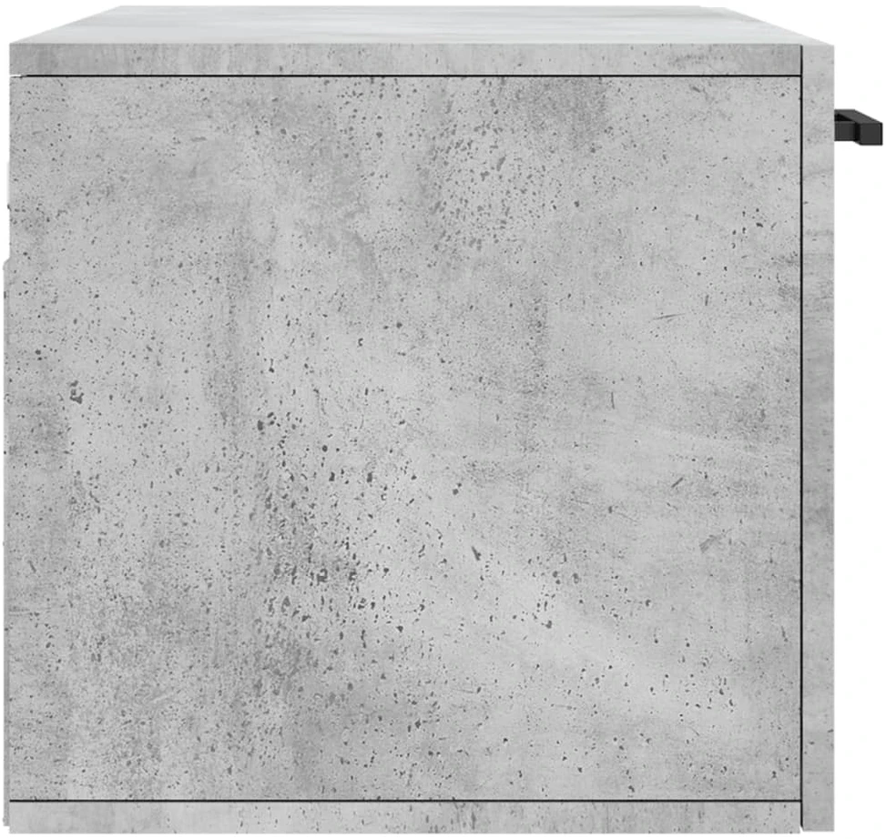 Sieninė spintelė, betono pilka, 80x36,5x35cm, apdirbta mediena