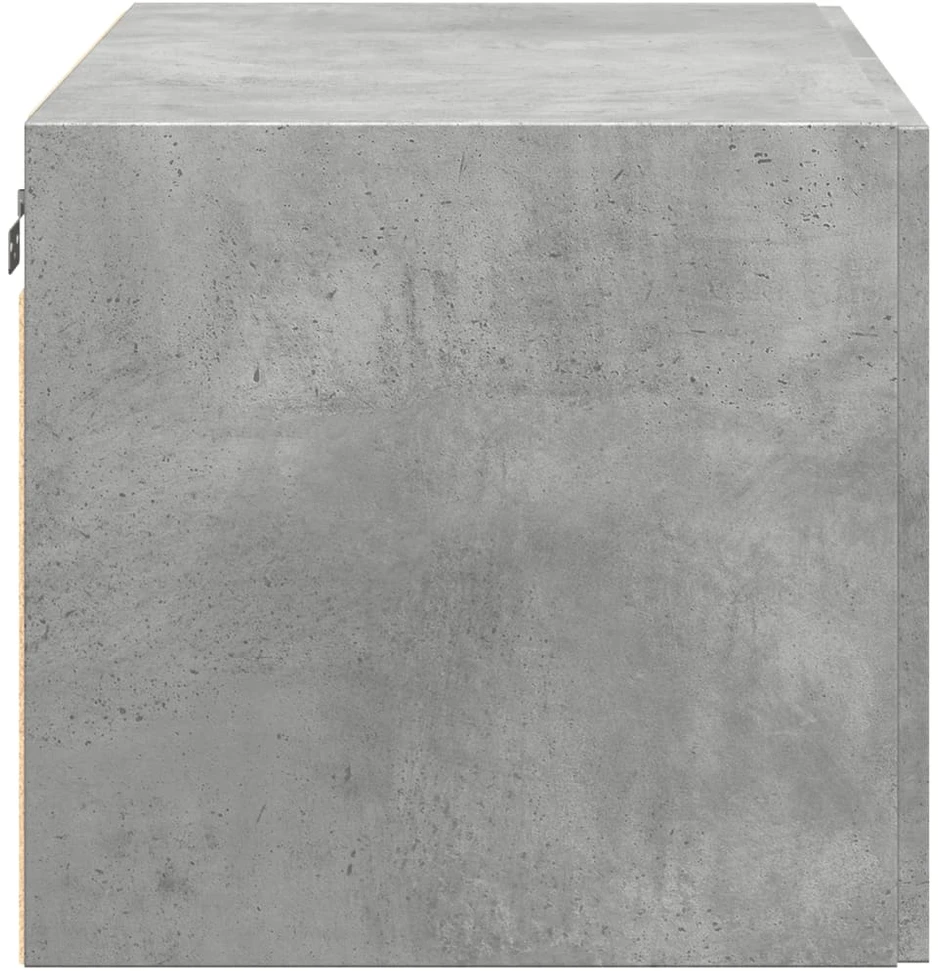 Sieninė spintelė, betono pilka, 80x42,5x40cm, apdirbta mediena