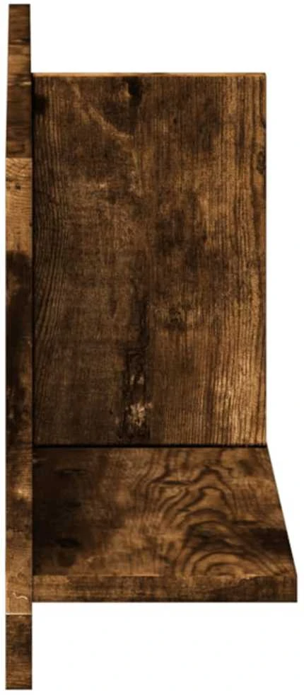 Sieninė spintelė, dūminė, 70x16,5x30cm, apdirbta mediena