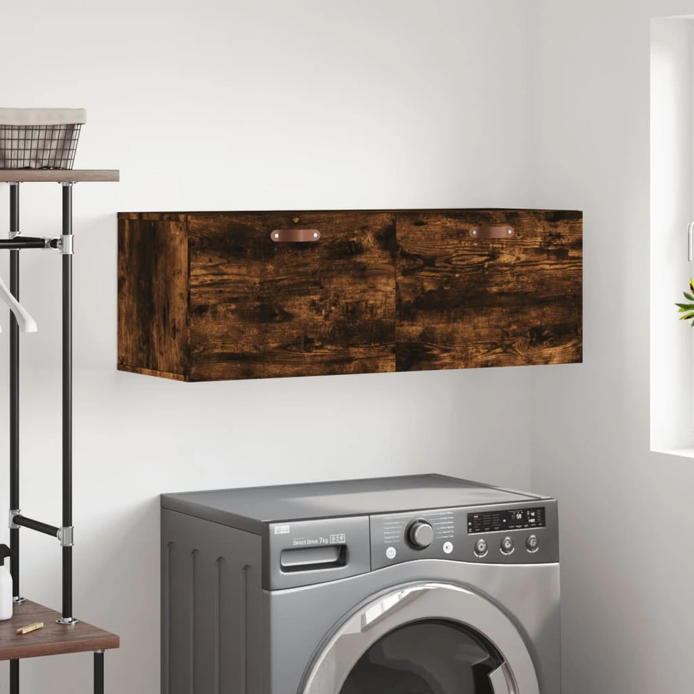 Sieninė spintelė, dūminio ąžuolo, 100x36,5x35cm, mediena