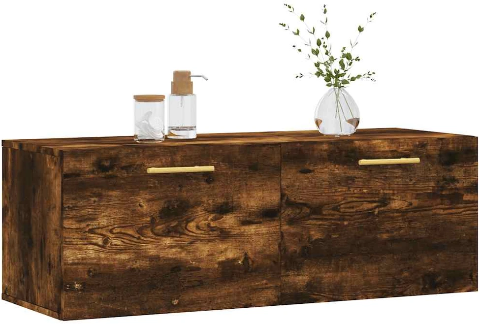 Sieninė spintelė, dūminio ąžuolo, 100x36,5x35cm, mediena