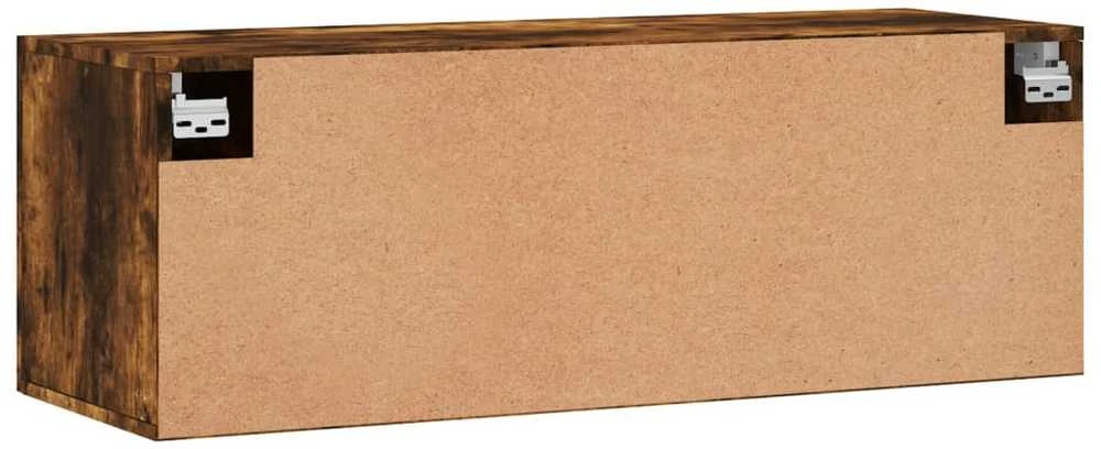 Sieninė spintelė, dūminio ąžuolo, 100x36,5x35cm, mediena
