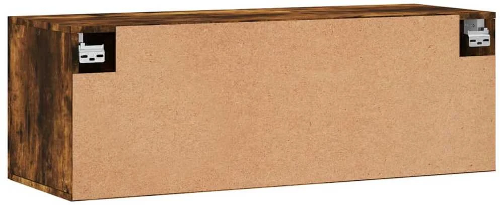 Sieninė spintelė, dūminio ąžuolo, 100x36,5x35cm, mediena