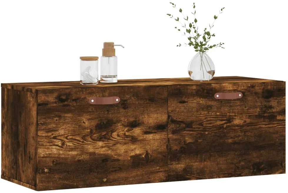 Sieninė spintelė, dūminio ąžuolo, 100x36,5x35cm, mediena