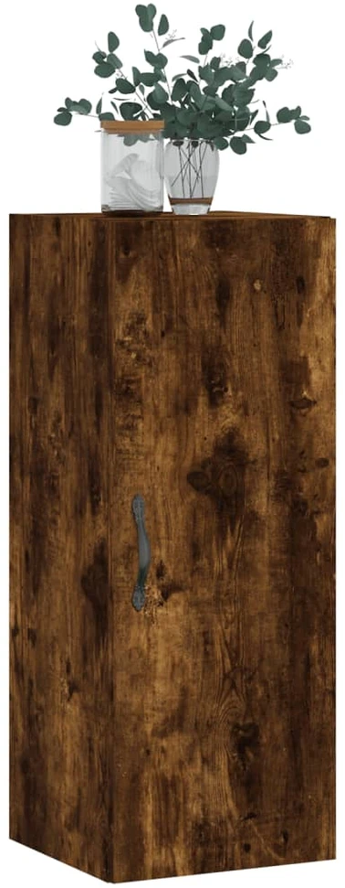 Sieninė spintelė, dūminio ąžuolo, 34,5x34x90cm, mediena