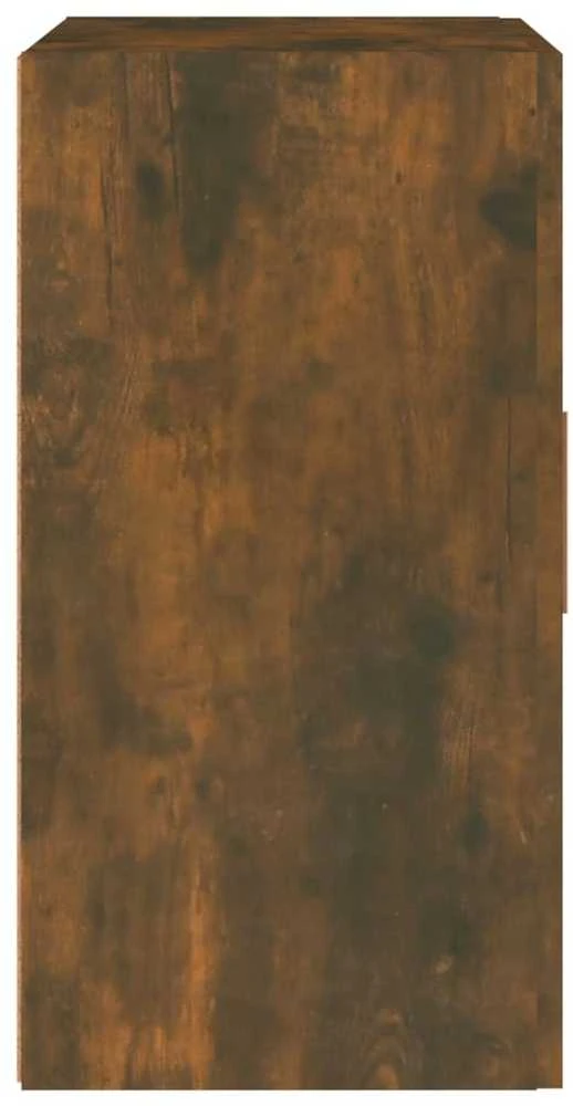 Sieninė spintelė, dūminio ąžuolo, 60x30x60cm, apdirbta mediena