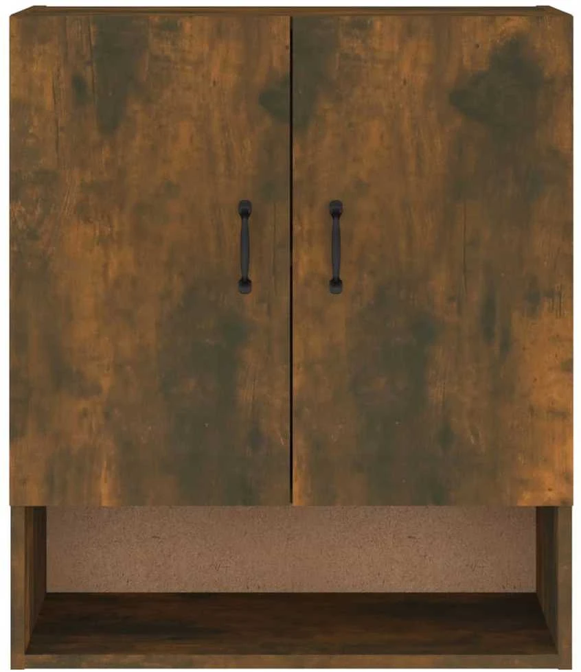 Sieninė spintelė, dūminio ąžuolo, 60x31x70cm, apdirbta mediena