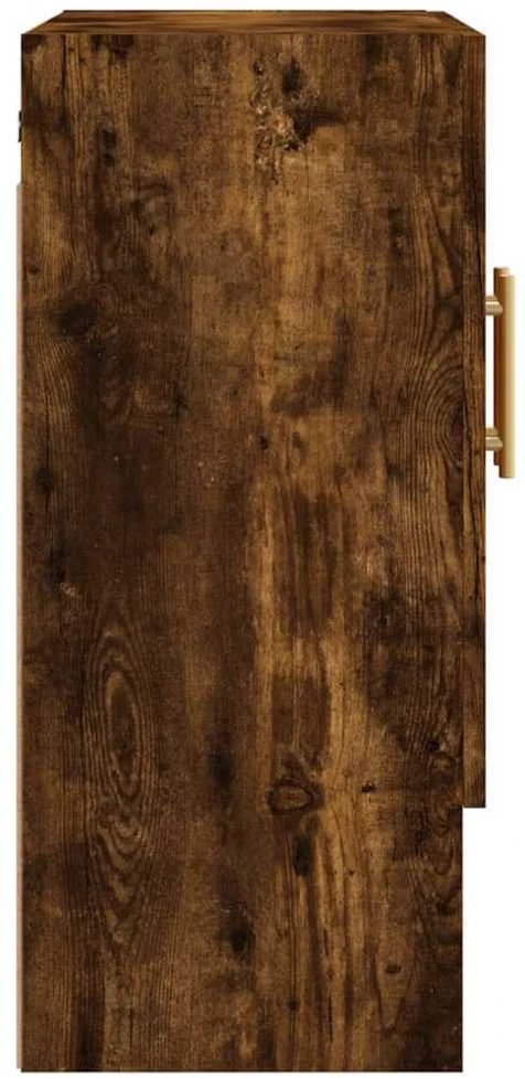 Sieninė spintelė, dūminio ąžuolo, 60x31x70cm, apdirbta mediena