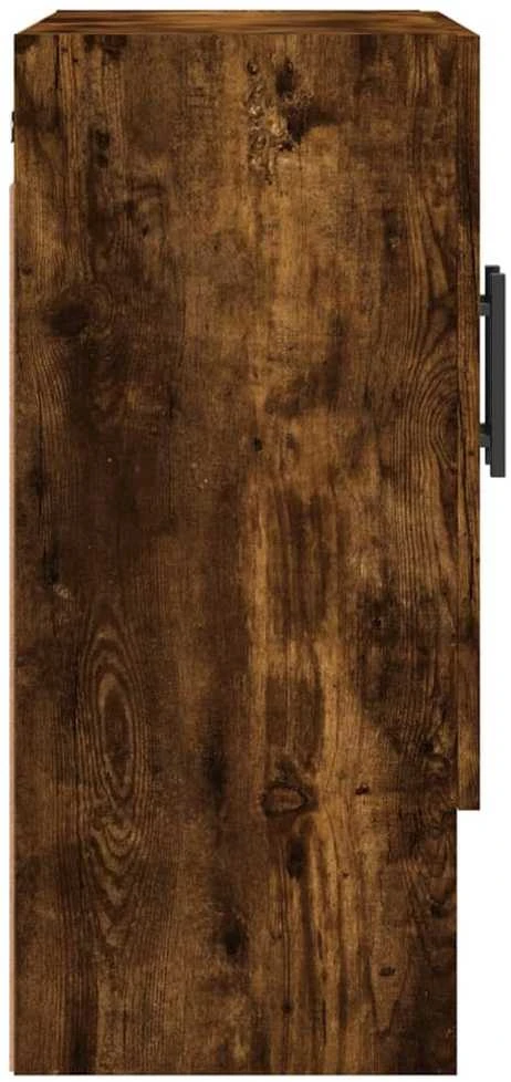Sieninė spintelė, dūminio ąžuolo, 60x31x70cm, apdirbta mediena