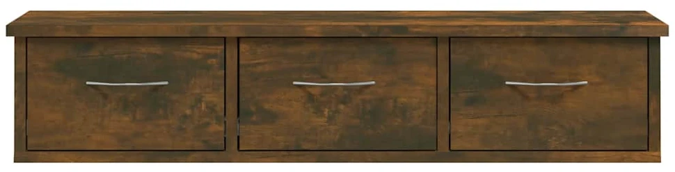 Sieninė spintelė, dūminio ąžuolo spalvos, 60x26x18,5cm, mediena
