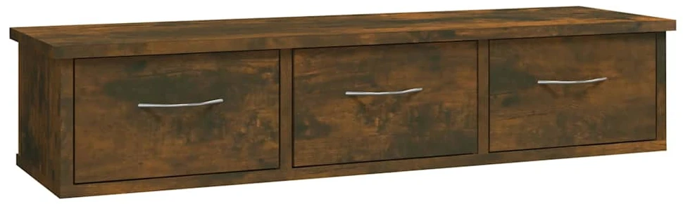 Sieninė spintelė, dūminio ąžuolo spalvos, 60x26x18,5cm, mediena