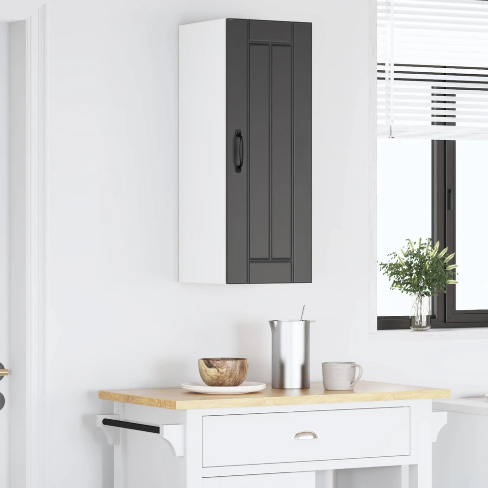 Sieninė spintelė LUCCA Juoda 30 x 31 x 80 cm Apdirbta mediena