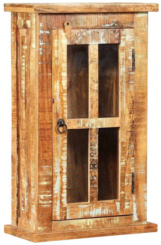 Sieninė spintelė, perdirbtos medienos masyvas, 44x21x72cm