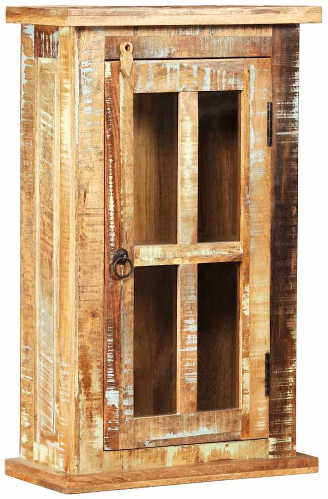 Sieninė spintelė, perdirbtos medienos masyvas, 44x21x72cm