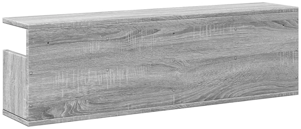 Sieninė spintelė, pilka ąžuolo, 100x20x30cm, apdirbta mediena