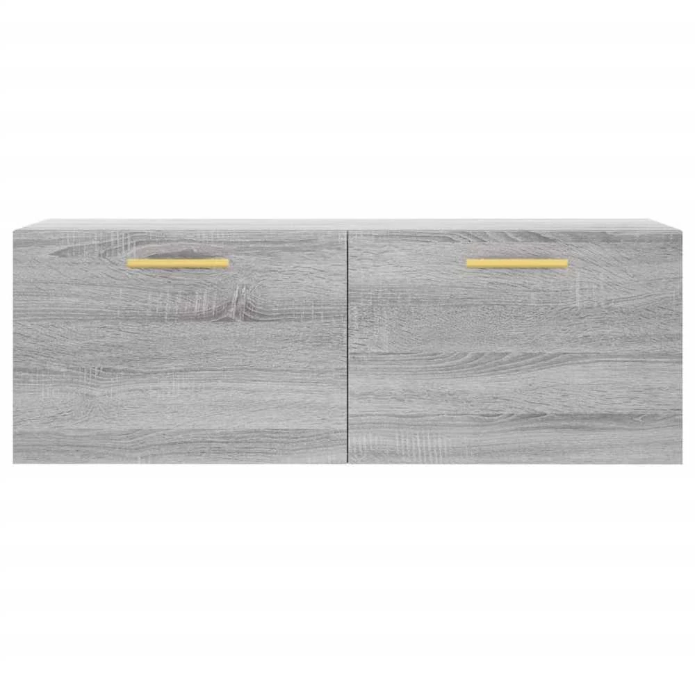 Sieninė spintelė, pilka ąžuolo, 100x36,5x35cm, apdirbta mediena