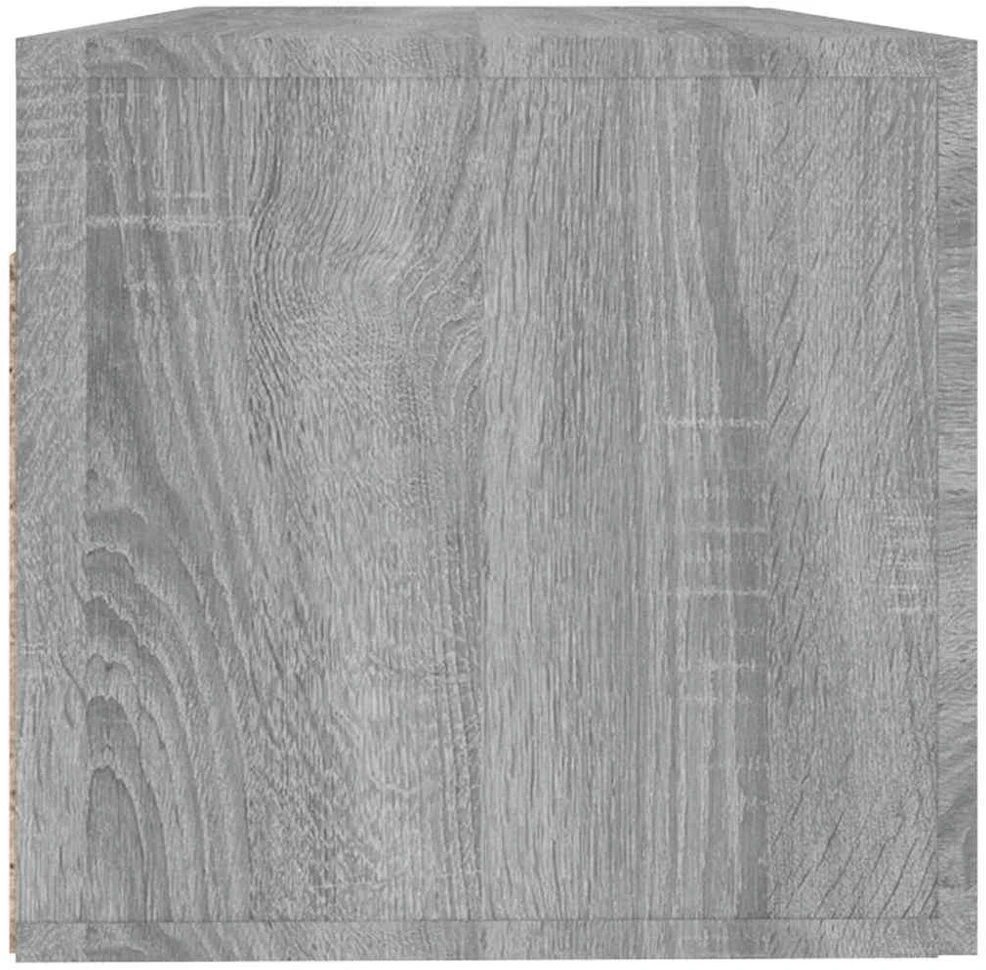 Sieninė spintelė, pilka ąžuolo, 100x36,5x35cm, apdirbta mediena