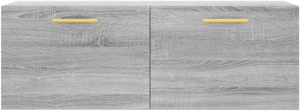 Sieninė spintelė, pilka ąžuolo, 100x36,5x35cm, apdirbta mediena