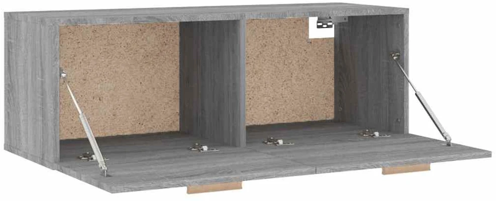 Sieninė spintelė, pilka ąžuolo, 100x36,5x35cm, apdirbta mediena