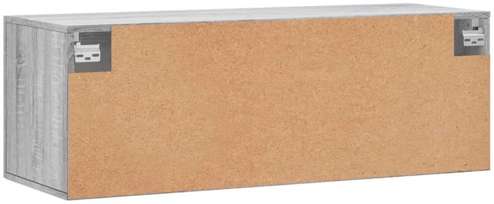 Sieninė spintelė, pilka ąžuolo, 100x36,5x35cm, apdirbta mediena