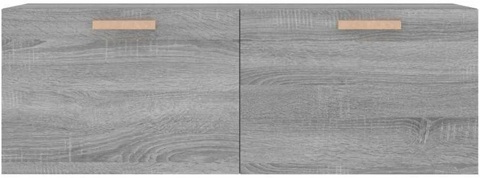 Sieninė spintelė, pilka ąžuolo, 100x36,5x35cm, apdirbta mediena