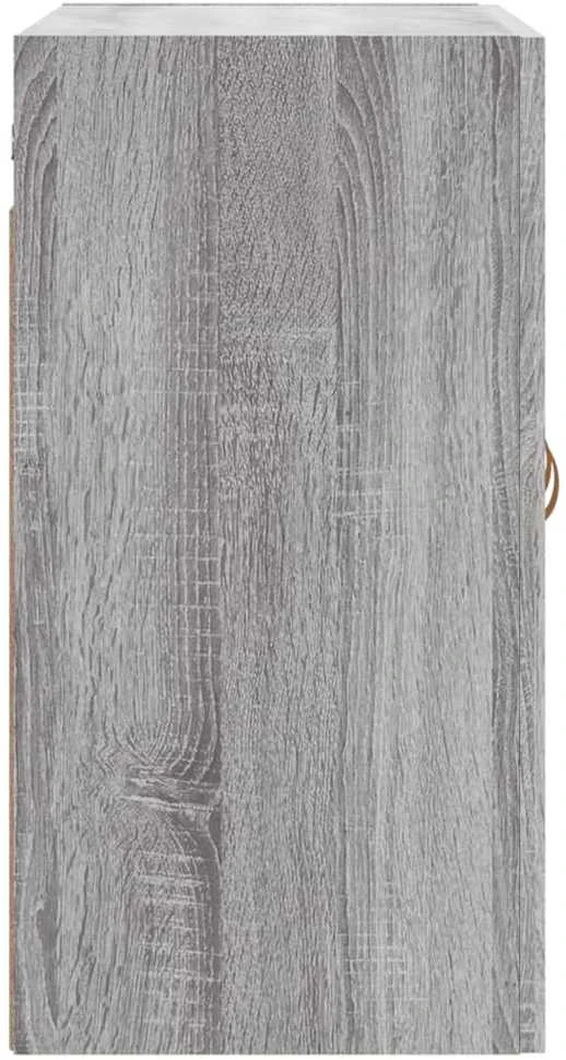 Sieninė spintelė, pilka ąžuolo, 60x31x60cm, apdirbta mediena