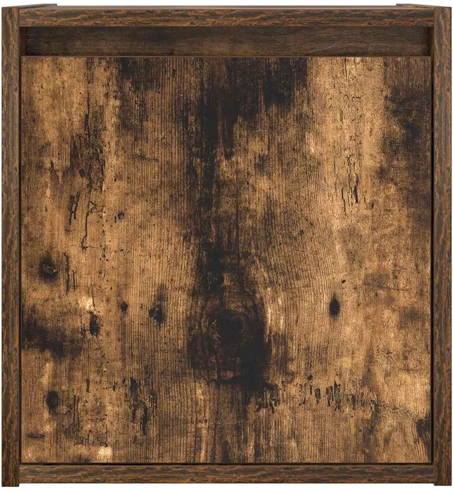 Sieninė spintelė prie lovos, dūminio ąžuolo, 38x34x40 cm