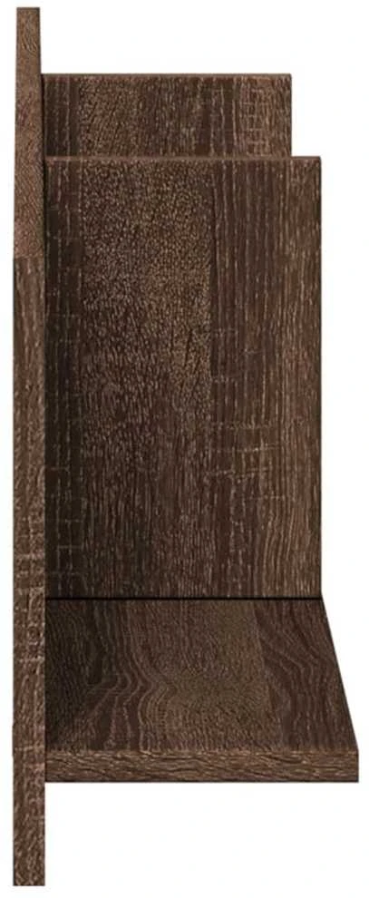 Sieninė spintelė, ruda ąžuolo, 100x16,5x30cm, apdirbta mediena