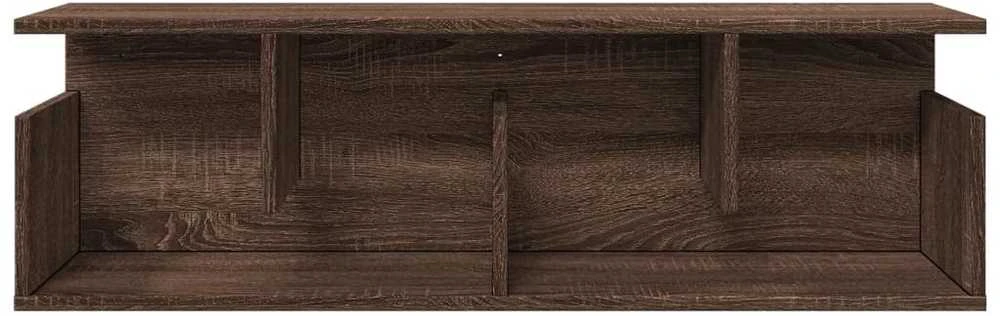 Sieninė spintelė, ruda ąžuolo, 100x20x30cm, apdirbta mediena