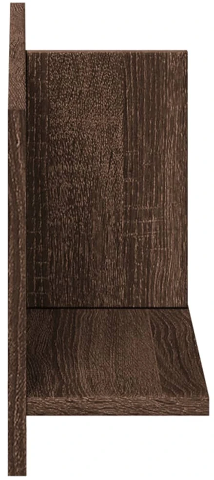 Sieninė spintelė, ruda ąžuolo, 70x16,5x30cm, apdirbta mediena