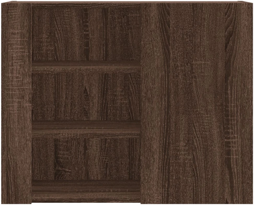 Sieninė spintelė, ruda ąžuolo, 75x35x60cm, apdirbta mediena