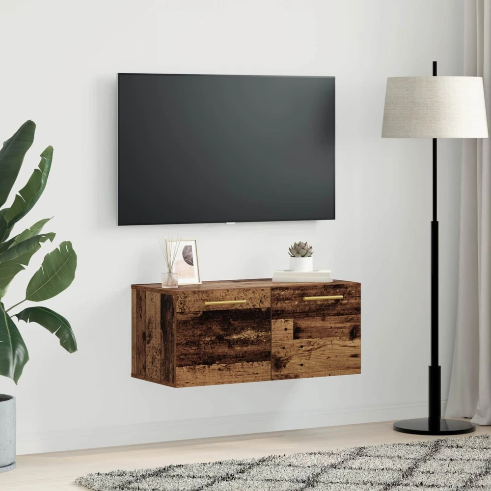 Sieninė spintelė 80 x 36.5 x 35 cm Apdirbta mediena