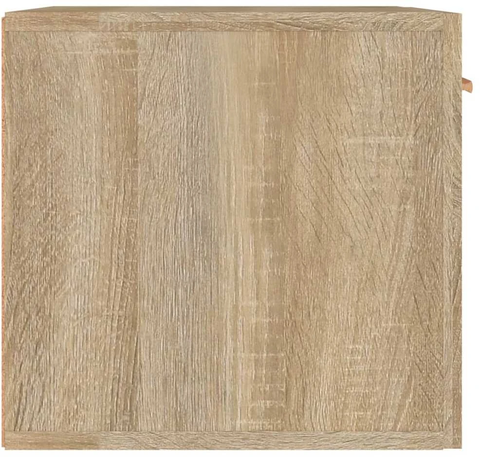 Sieninė spintelė, sonoma ąžuolo, 60x36,5x35cm, apdirbta mediena