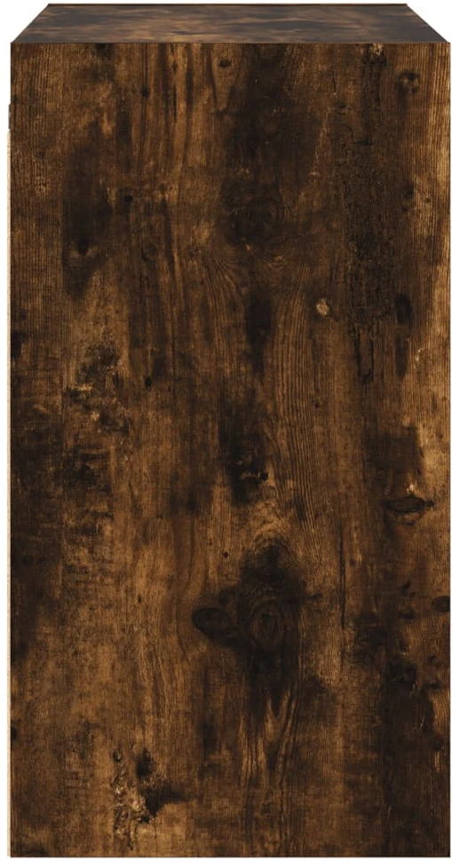 Sieninė spintelė su stiklinėmis durelėmis, dūminė, 68x37x68,5cm