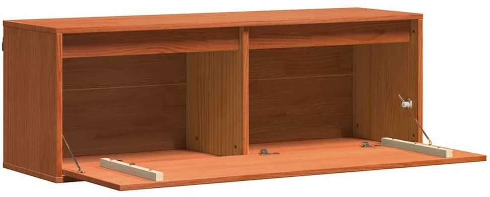 Sieninė spintelė su lentyna Vaško ruda 100 x 30 x 35 cm