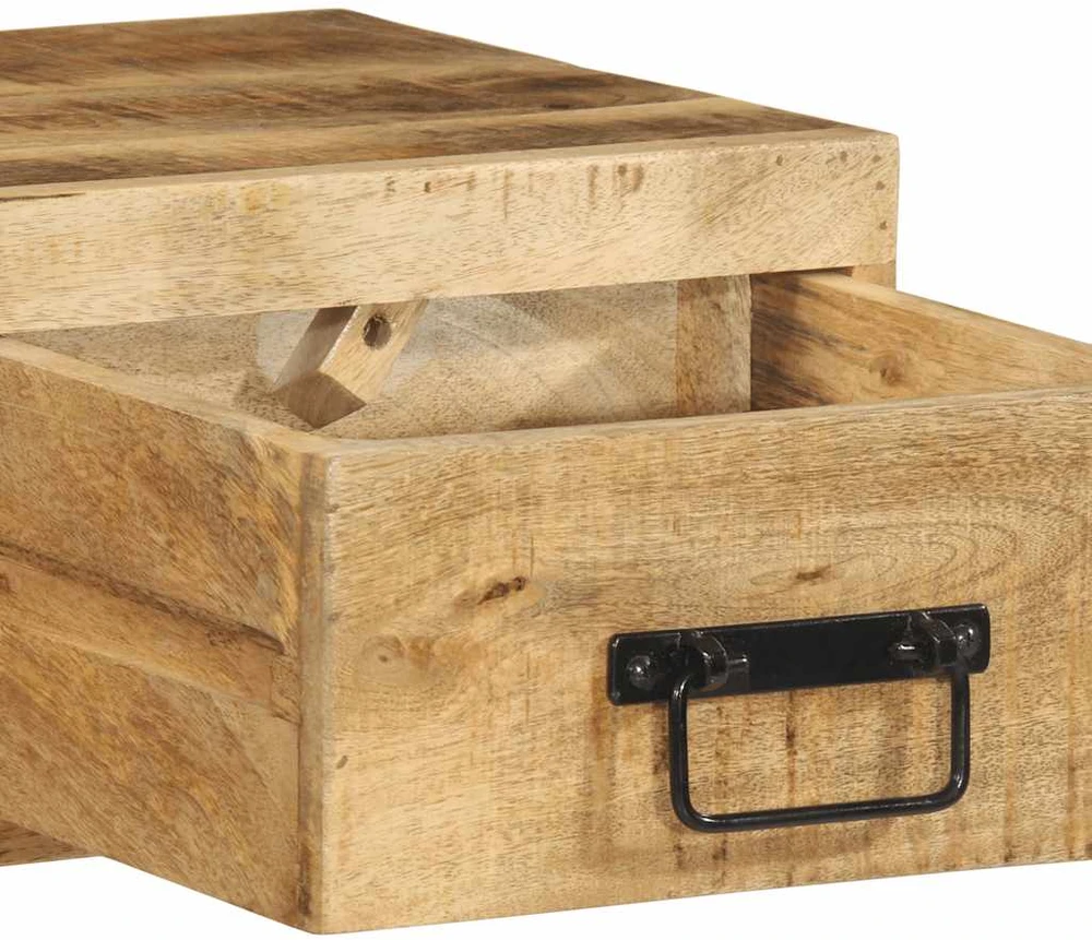 Sieninė televizoriaus spintelė, 100x30x19cm, mango mediena