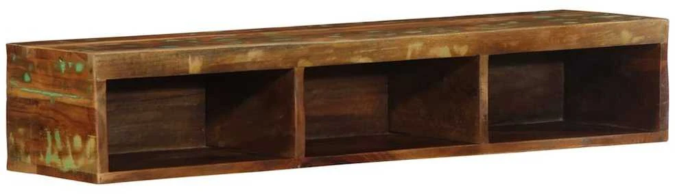 Sieninė televizoriaus spintelė, 100x30x19cm, perdirbta mediena