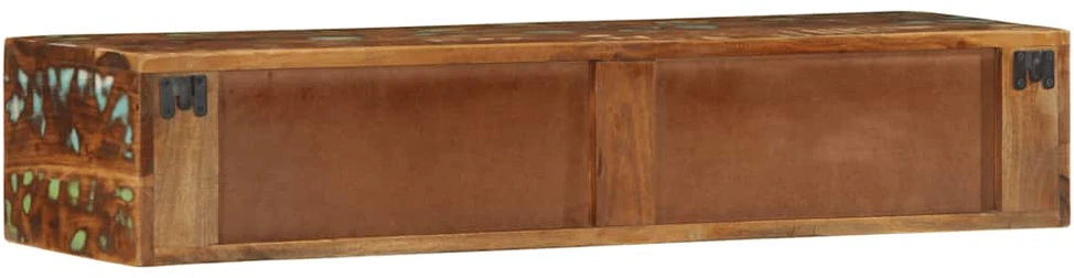 Sieninė televizoriaus spintelė, 100x30x19cm, perdirbta mediena