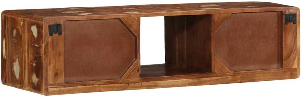 Sieninė televizoriaus spintelė, 100x32x25cm, perdirbta mediena