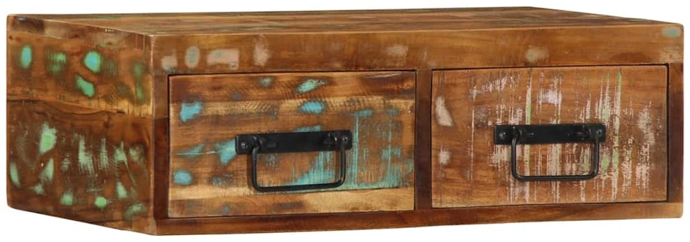 Sieninė televizoriaus spintelė, 60x30x19cm, perdirbta mediena