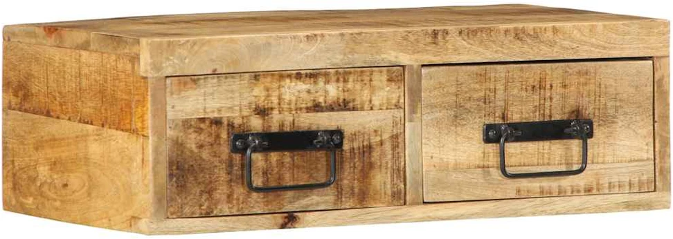 Sieninė televizoriaus spintelė, 60x30x19cm, mango mediena