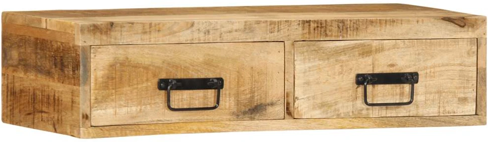 Sieninė televizoriaus spintelė, 80x30x19cm, mango mediena