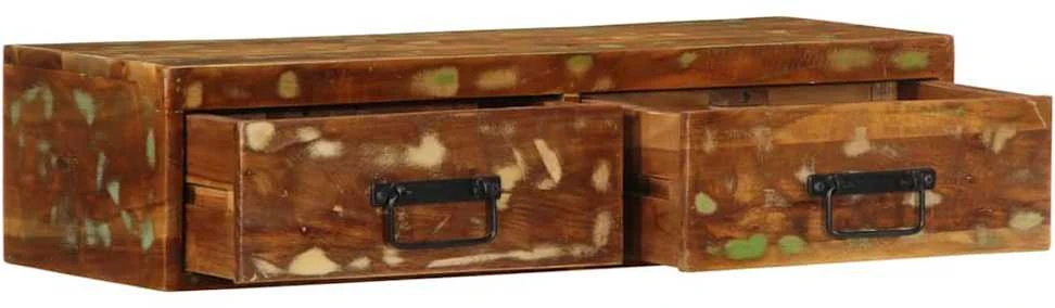 Sieninė televizoriaus spintelė, 80x30x19cm, perdirbta mediena