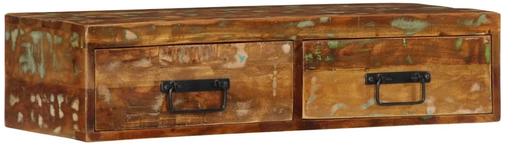 Sieninė televizoriaus spintelė, 80x30x19cm, perdirbta mediena