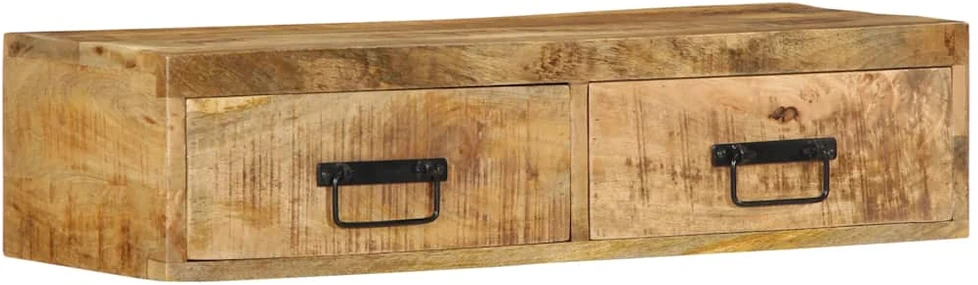 Sieninė televizoriaus spintelė, 80x30x19cm, mango mediena