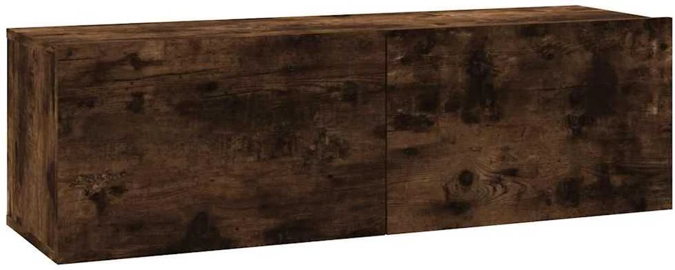 TV staliukas Sieninė televizoriaus spintelė, ąžuolo, 100x30x30 cm, mediena